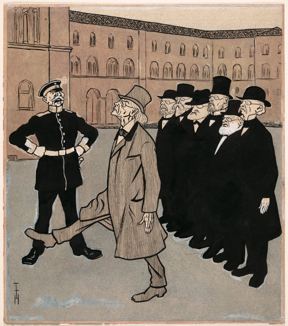A liberdade da ciência; Simplicissimus V/5 de Thomas Theodor Heine