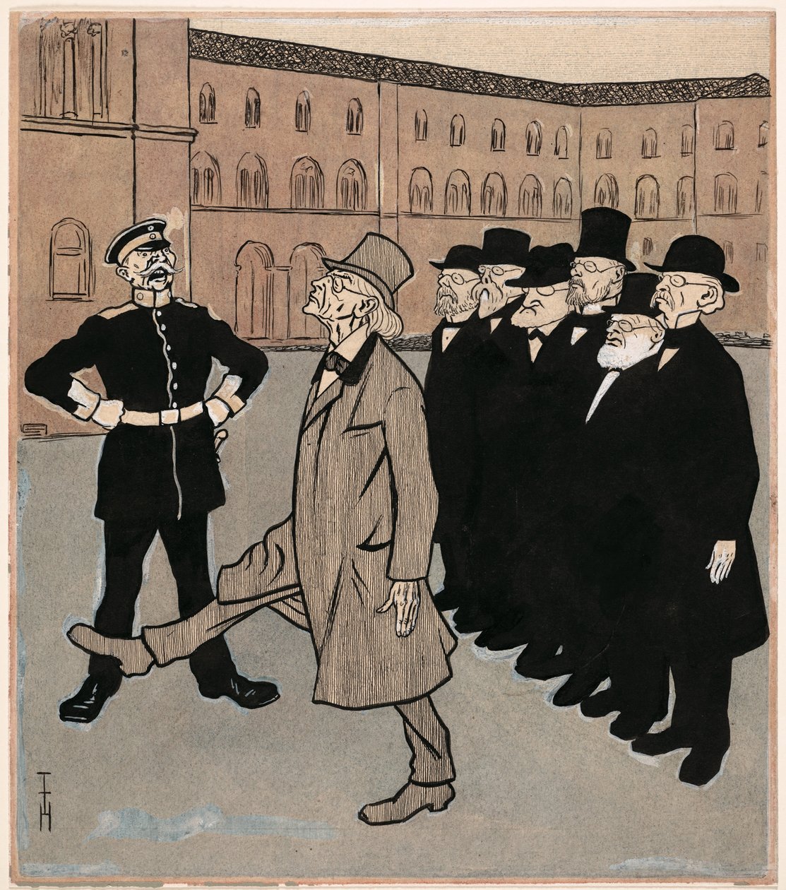 A liberdade da ciência; Simplicissimus V/5 de Thomas Theodor Heine