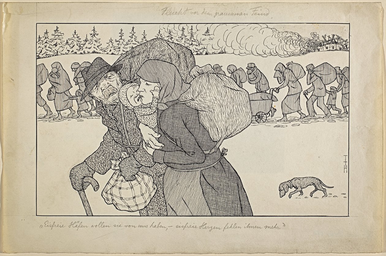Fuga perante o inimigo cruel de Thomas Theodor Heine