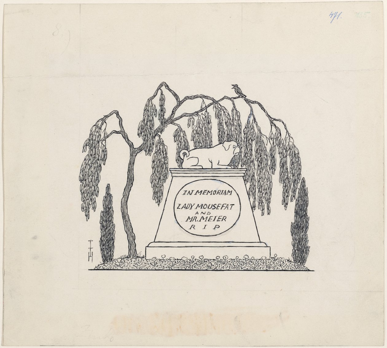 Mopsgrab de Thomas Theodor Heine