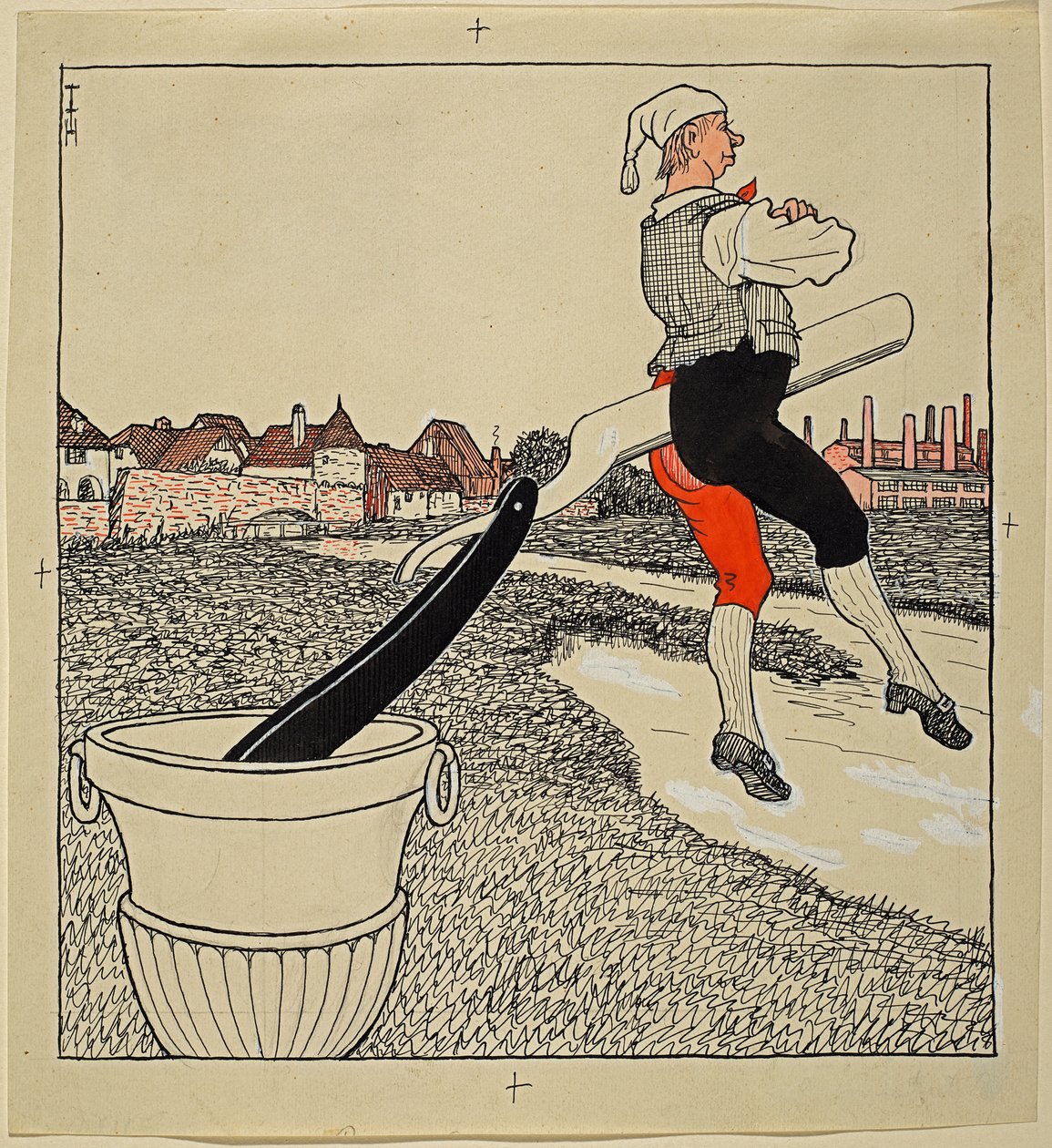 Um divórcio limpo, Simplicissimus XXV/9 de Thomas Theodor Heine