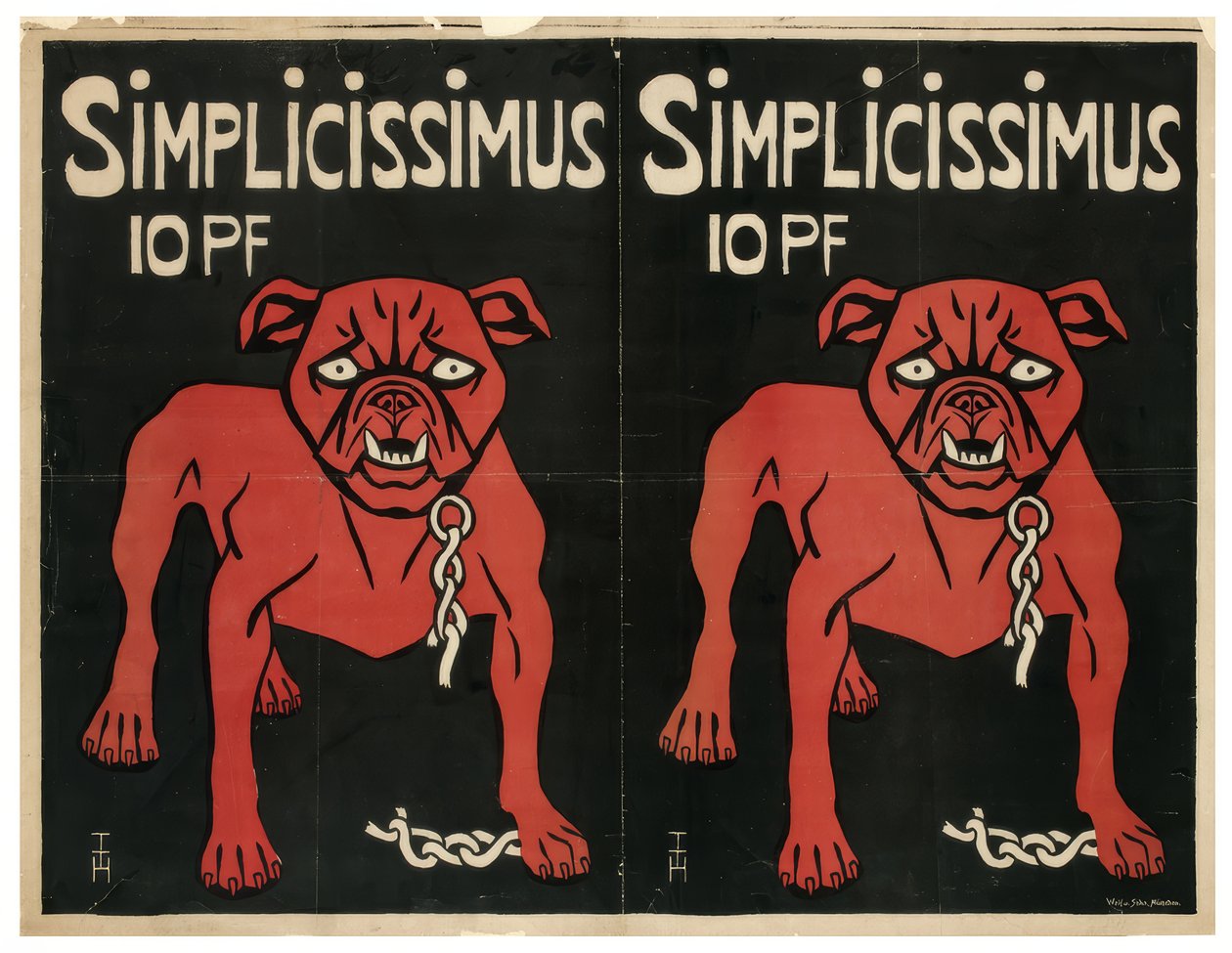 Simplicissimus 10 pf de Thomas Theodor Heine