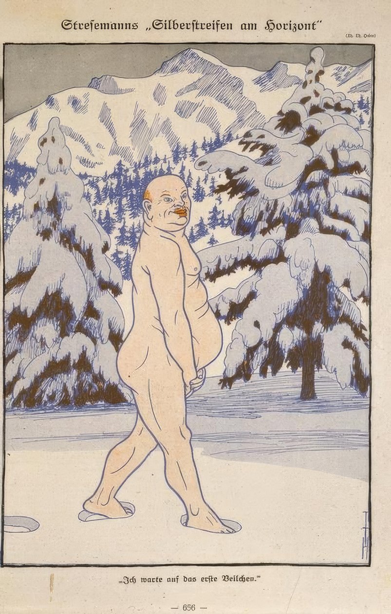 A faixa prateada de Stresemann no horizonte. - Estou esperando a primeira violeta de Thomas Theodor Heine