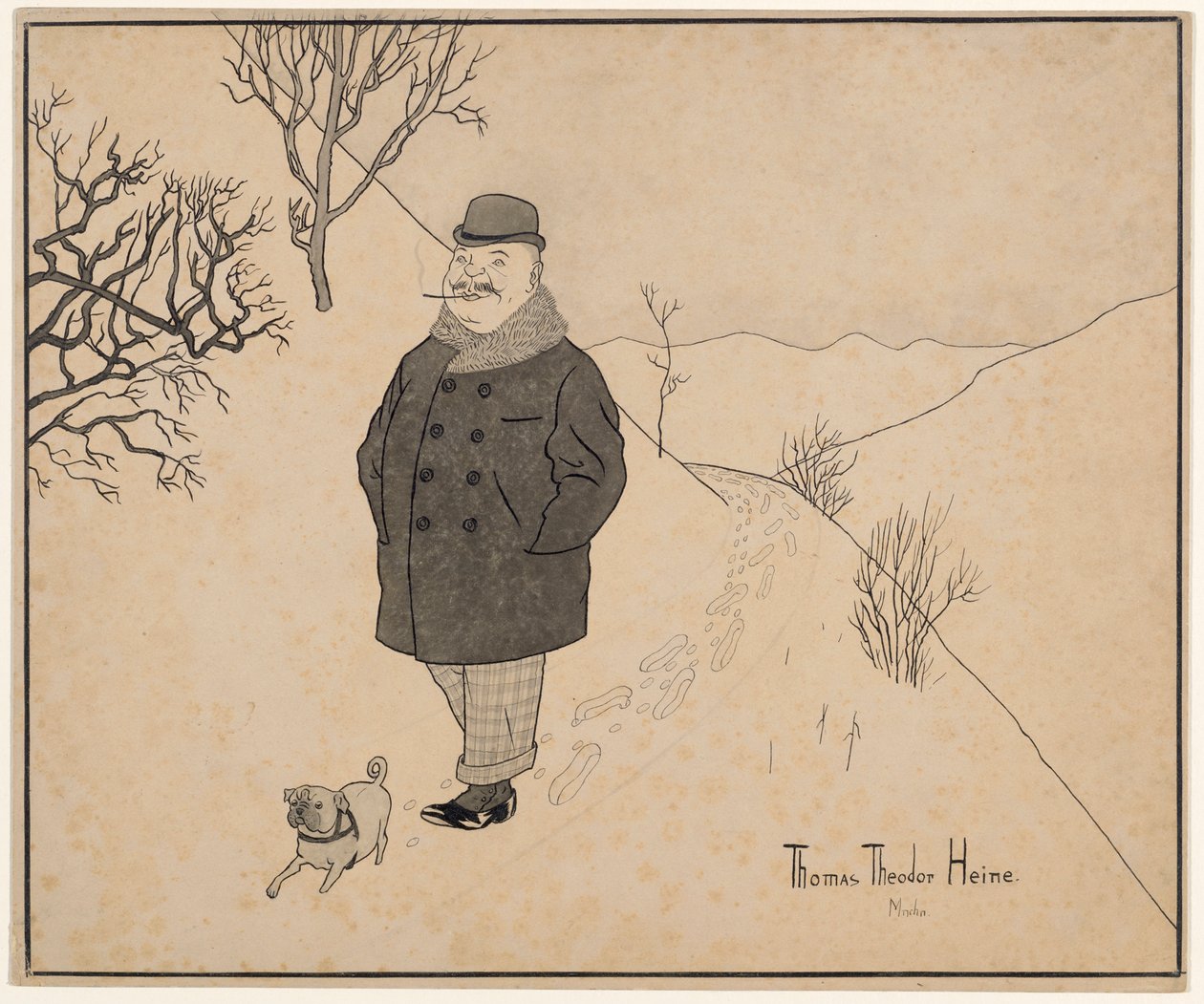 Passeio de inverno de Thomas Theodor Heine