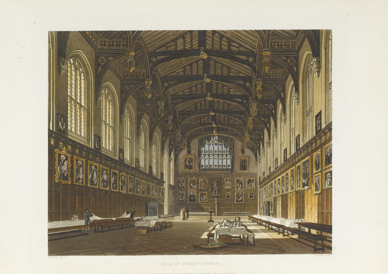 Salão da Igreja de Cristo, 1814 de Thomas Tomkins