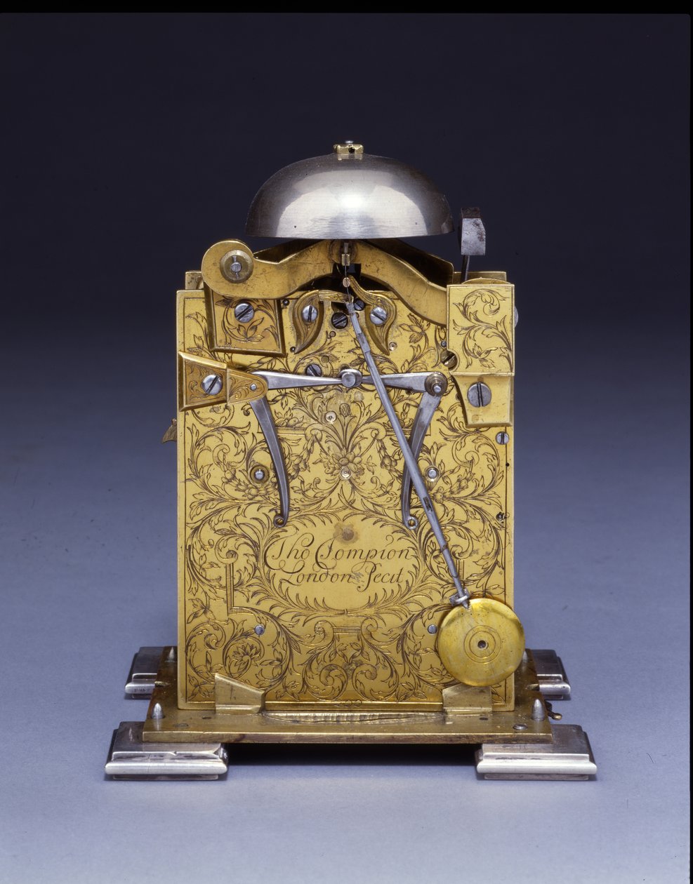 Relógio de suporte miniatura impressionante, nº 222, c.1695 de Thomas Tompion