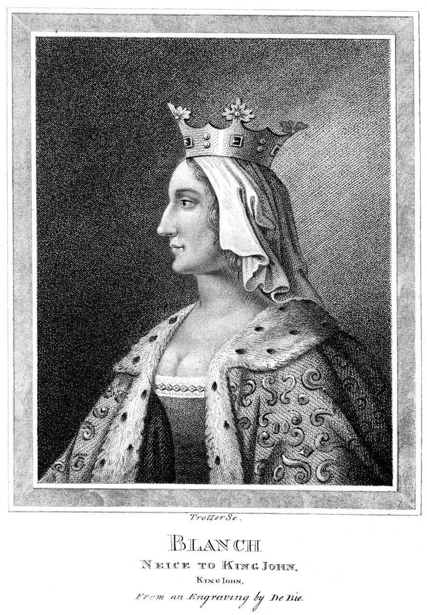 Branca de Castela 1188-1252, sobrinha do rei João. de Thomas Trotter