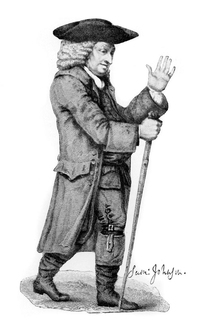 Dr. Johnson, figura literária inglesa, 1912 de Thomas Trotter