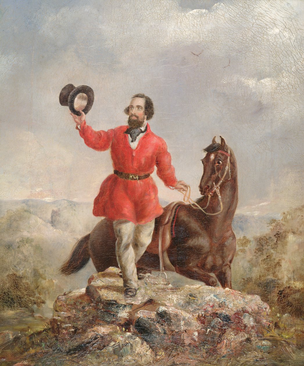 Sr. EH Hargraves, o descobridor de ouro da Austrália, 1851 de Thomas Tyrwhitt Balcombe
