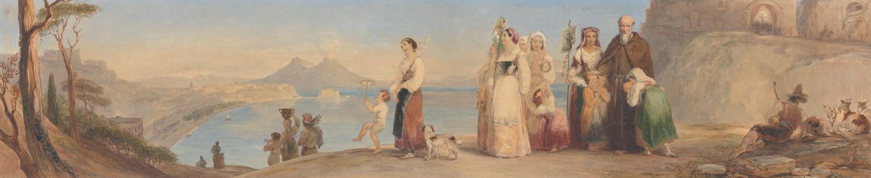 Festa de San Antonio, Baía de Nápoles de Thomas Uwins