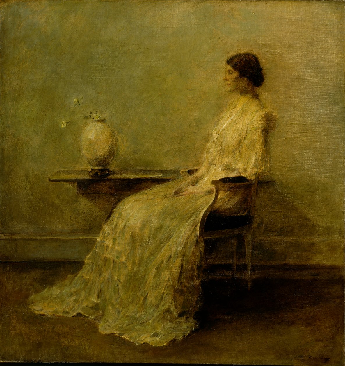 Dama de Branco nº 2, ca. 1910. de Thomas Wilmer Dewing