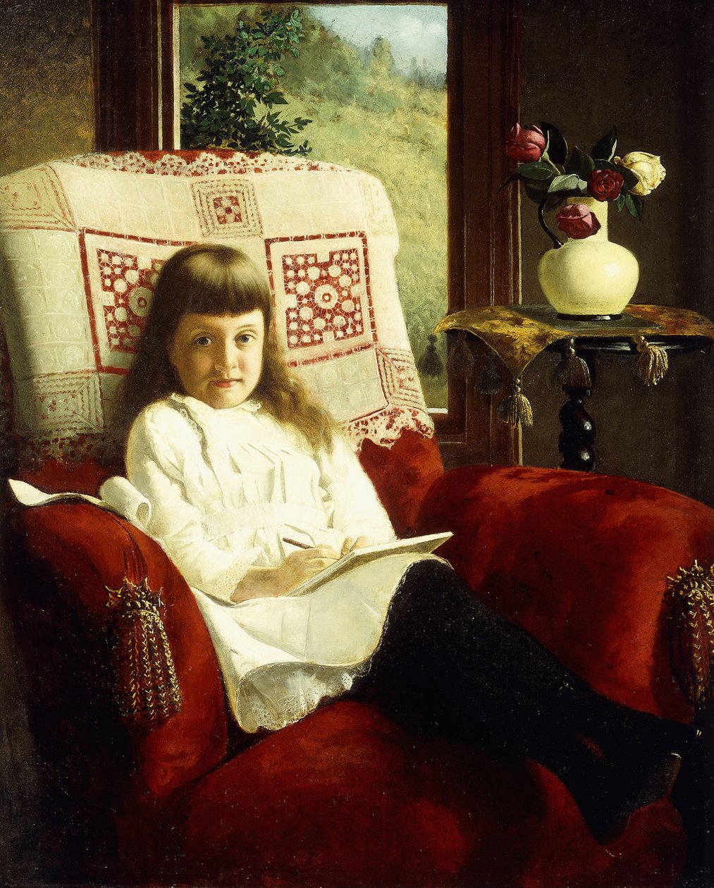 Mildred Wallace quando jovem, de Thomas Waterman Wood
