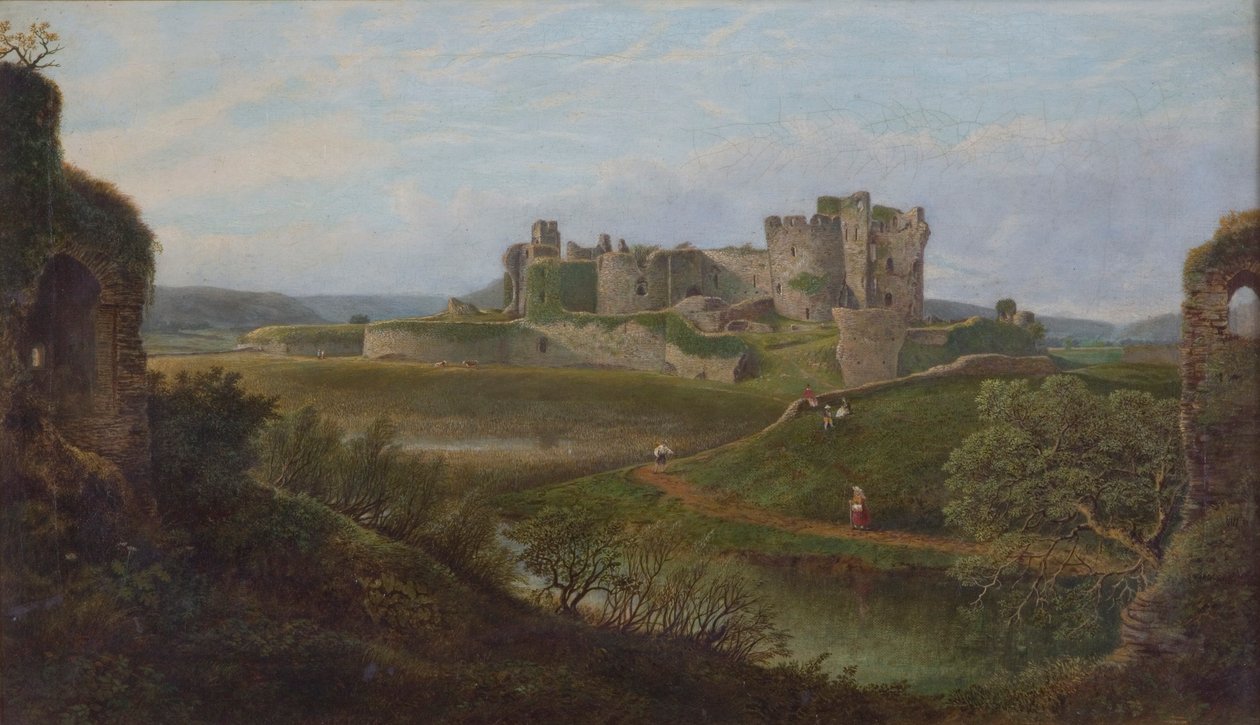 "Castelo Caerphilly", 1834-1889 de Thomas Waters