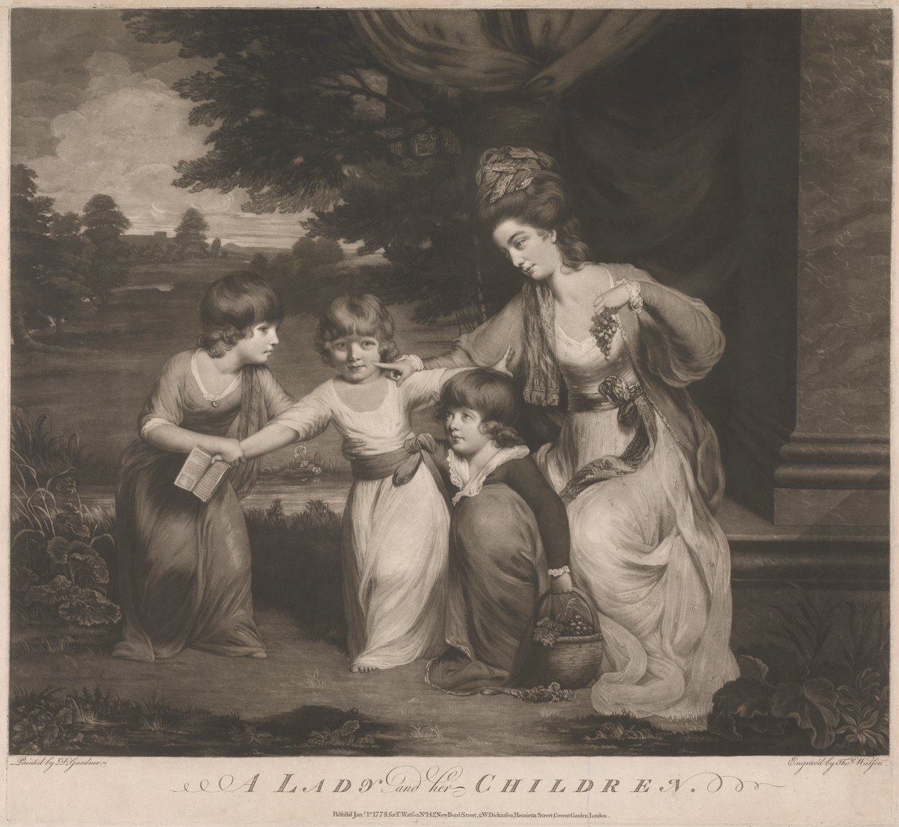 Lady Rushout e as crianças de Thomas Watson