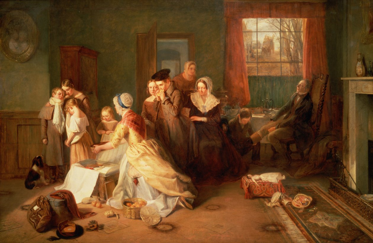Indo para a escola, 1842 de Thomas Webster