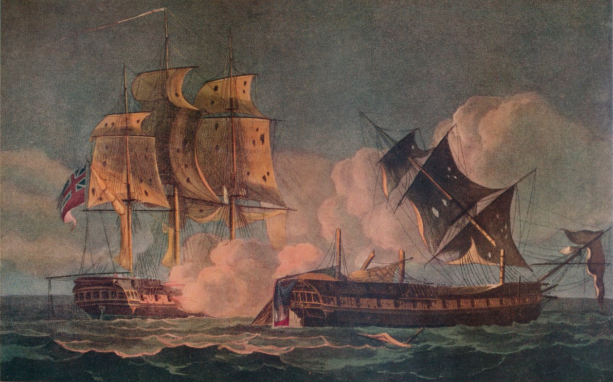 Captura do Forte, c1800 de Thomas Whitcombe