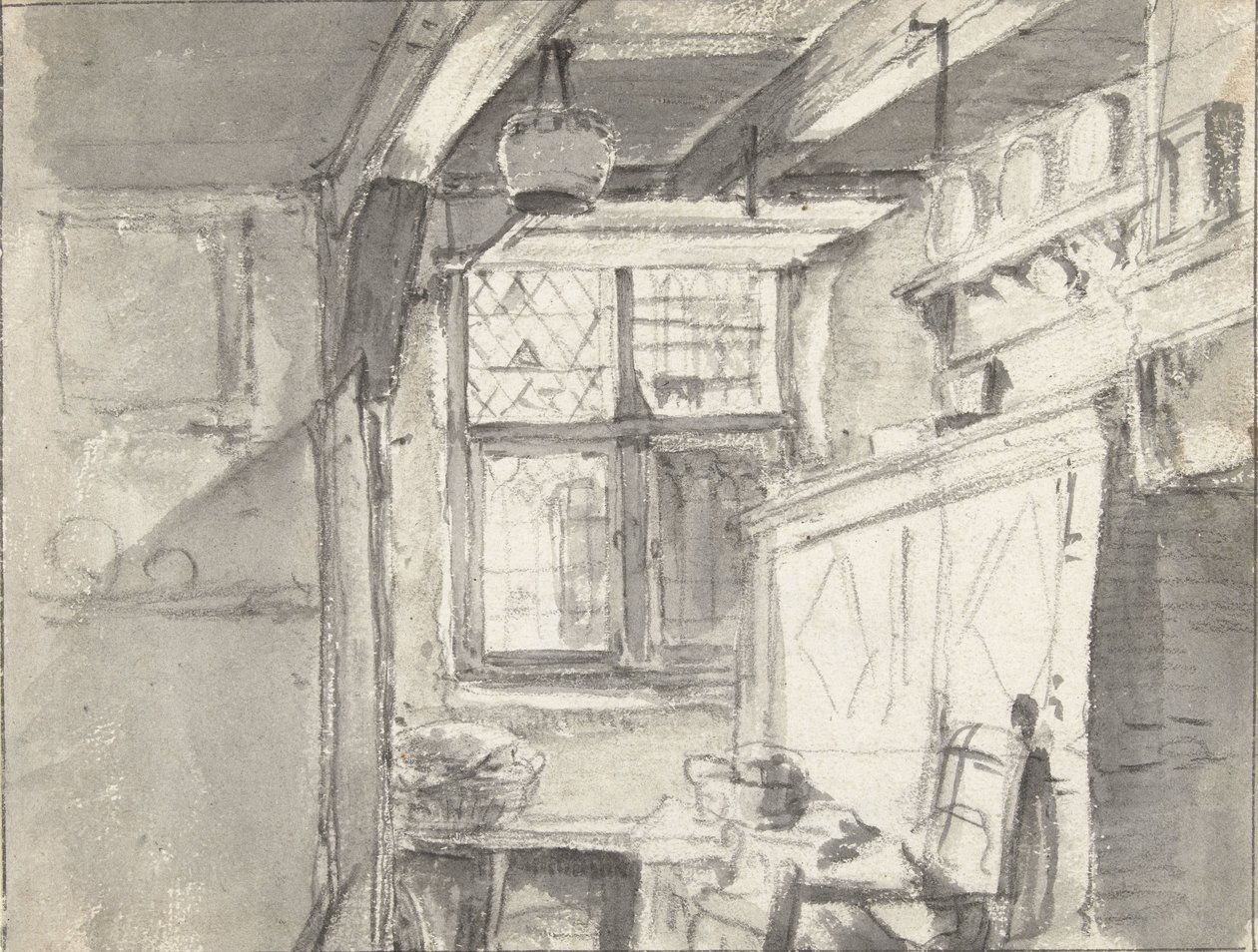 Um quarto interior de Thomas Wijck