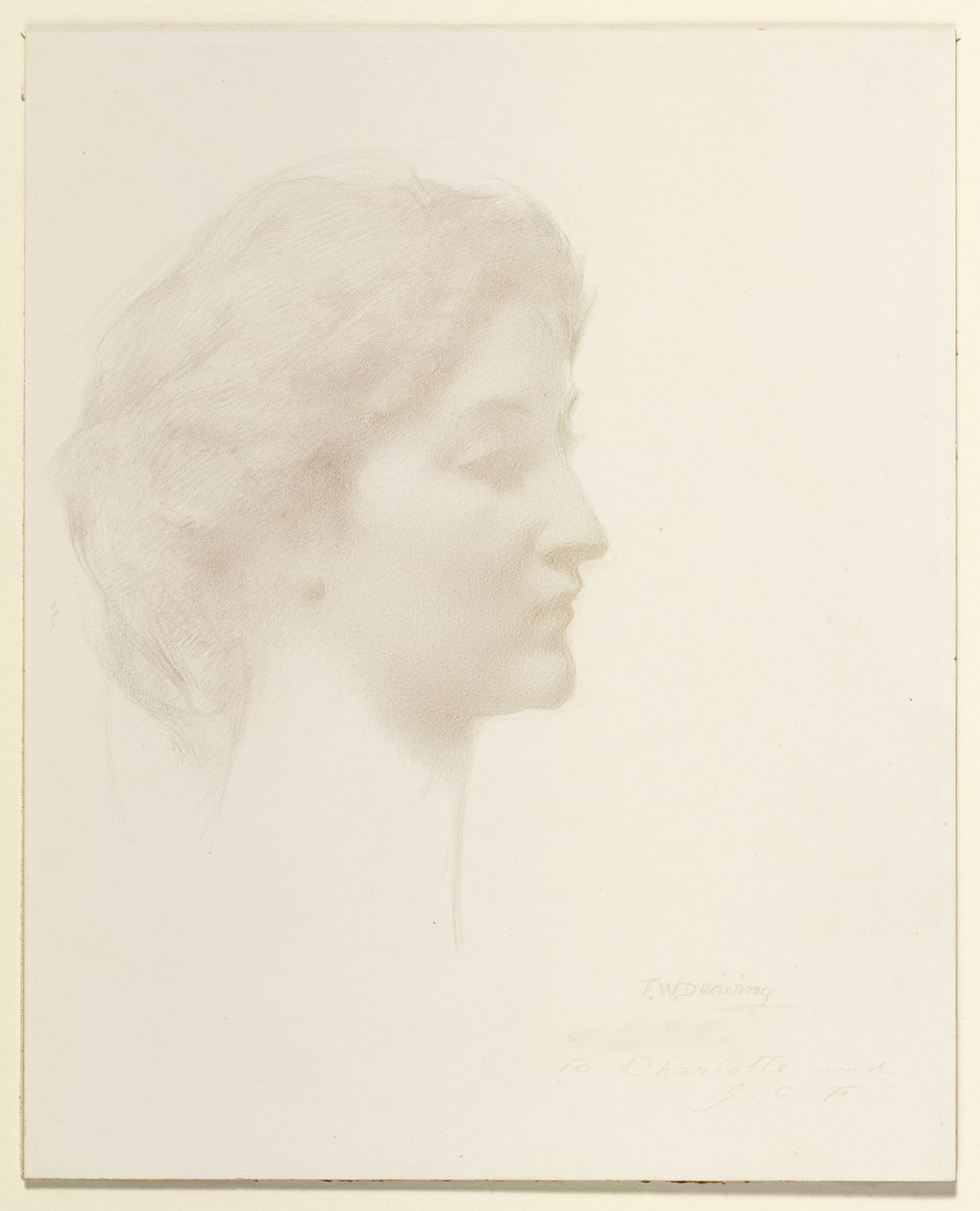 Cabeça de uma rapariga de Thomas Wilmer Dewing