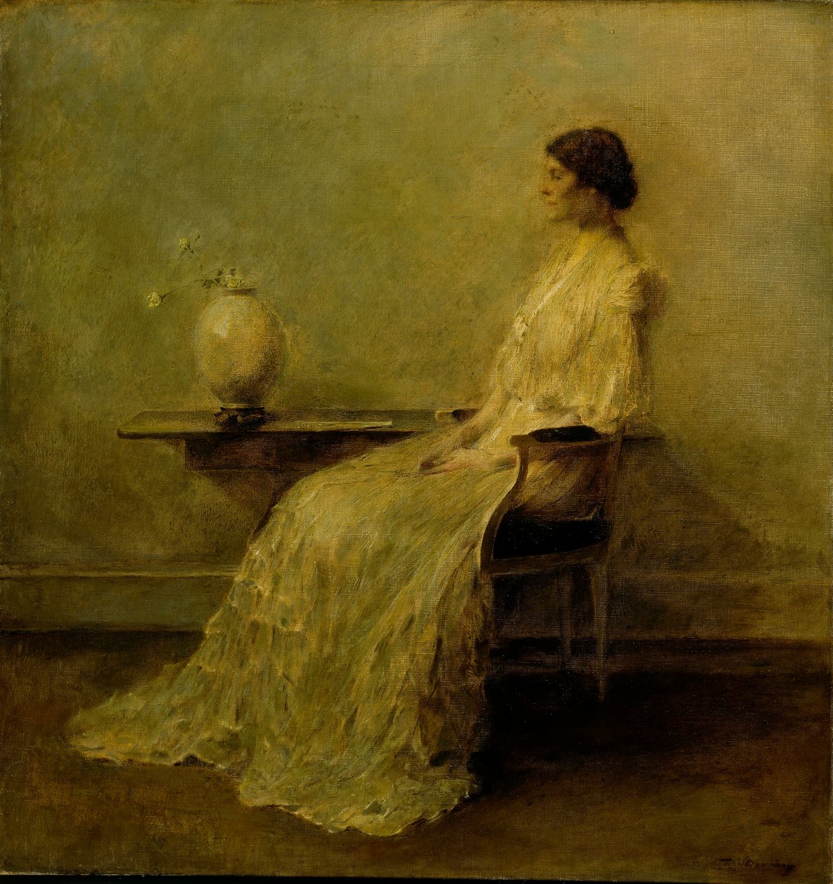 Senhora de Branco (N.º 2) de Thomas Wilmer Dewing