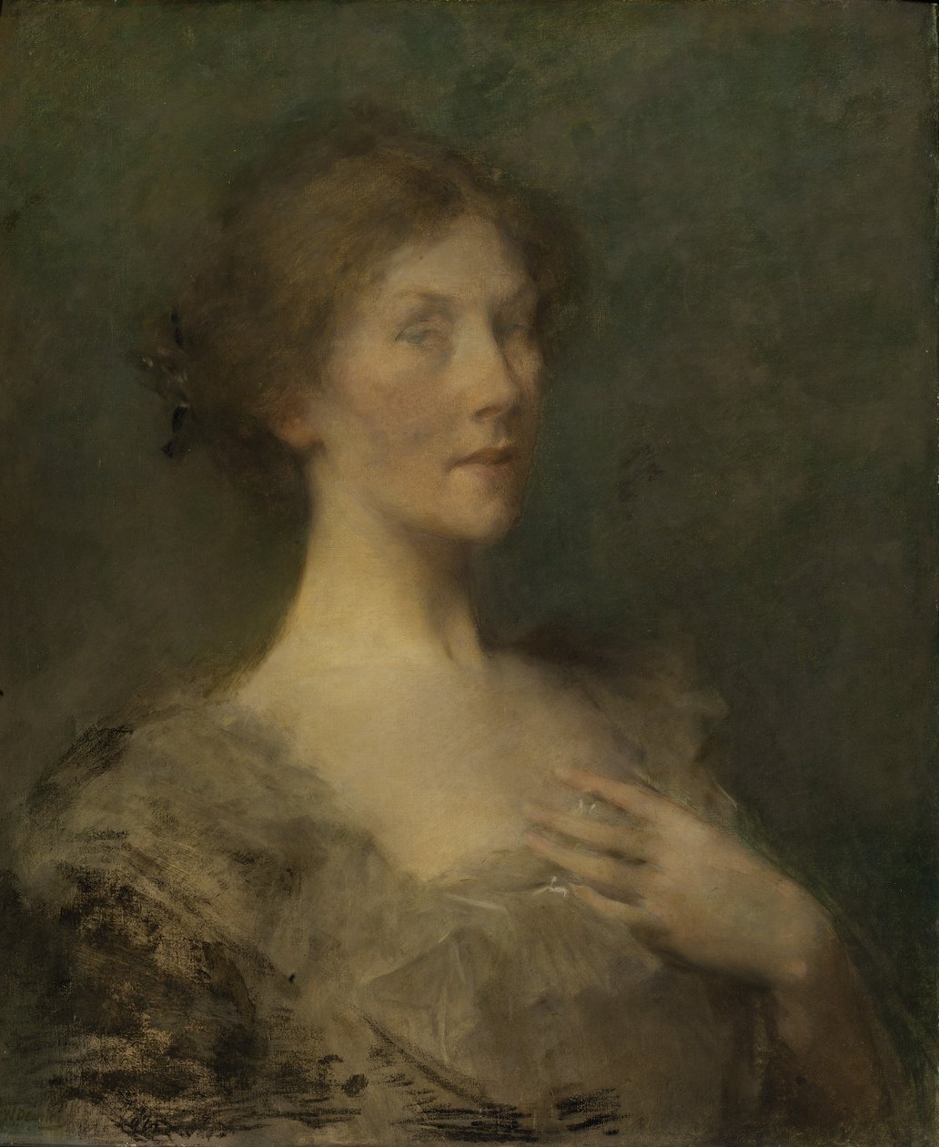 Retrato de uma senhora de Thomas Wilmer Dewing