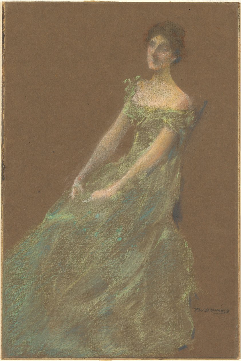 O vestido verde de Thomas Wilmer Dewing