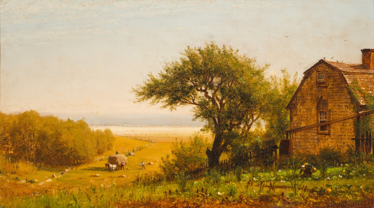 Uma casa à beira-mar, c.1872 de Thomas Worthington Whittredge