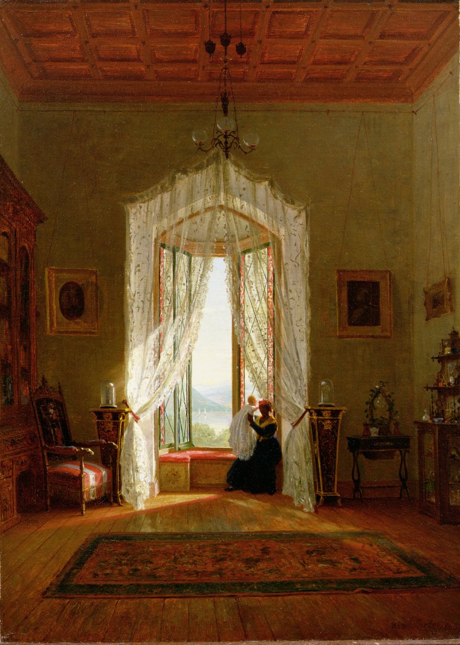 Uma Janela, Casa sobre o Rio de Thomas Worthington Whittredge