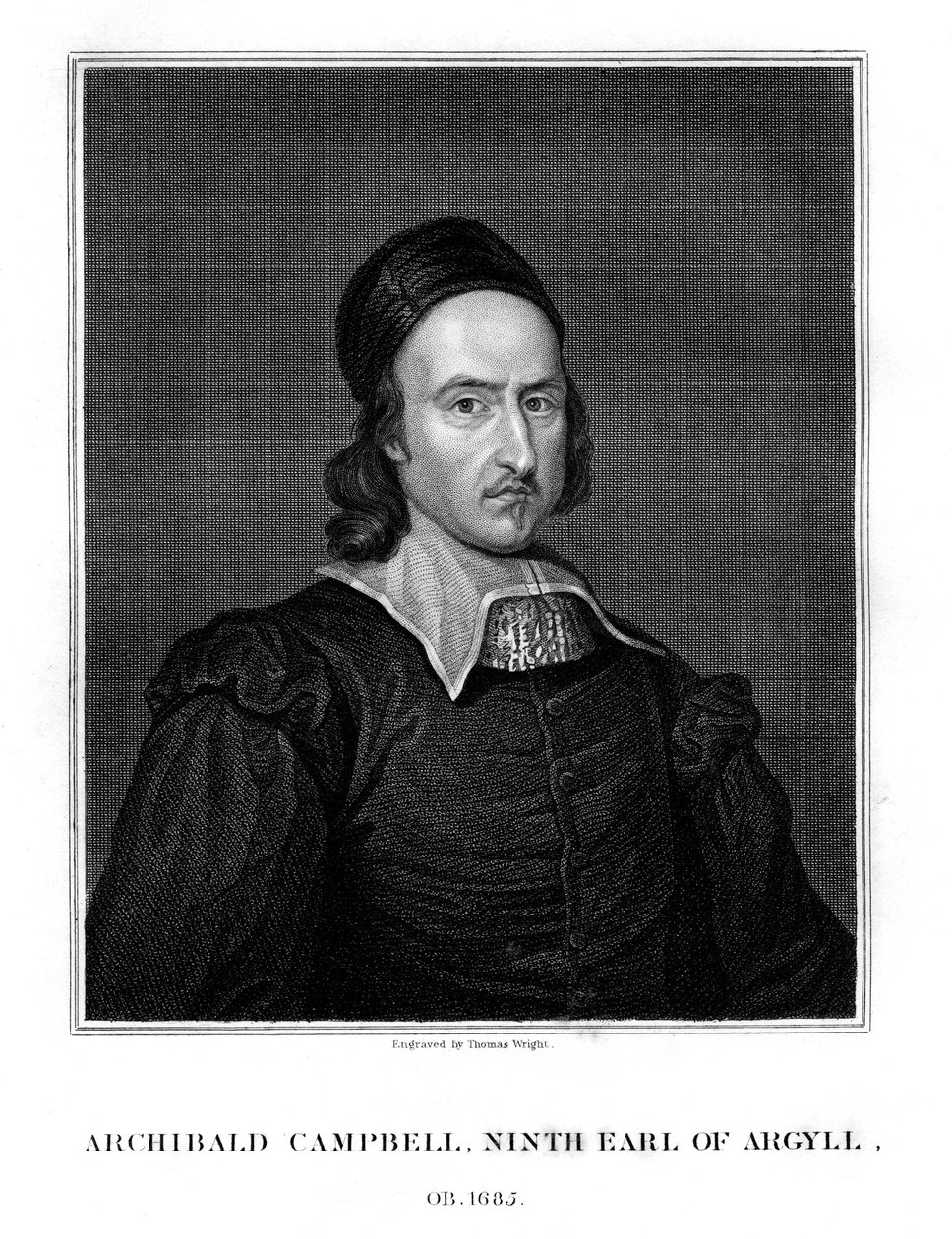 Archibald Campbell, 9o Conde de Argyll, estadista, 1828. de Thomas Wright