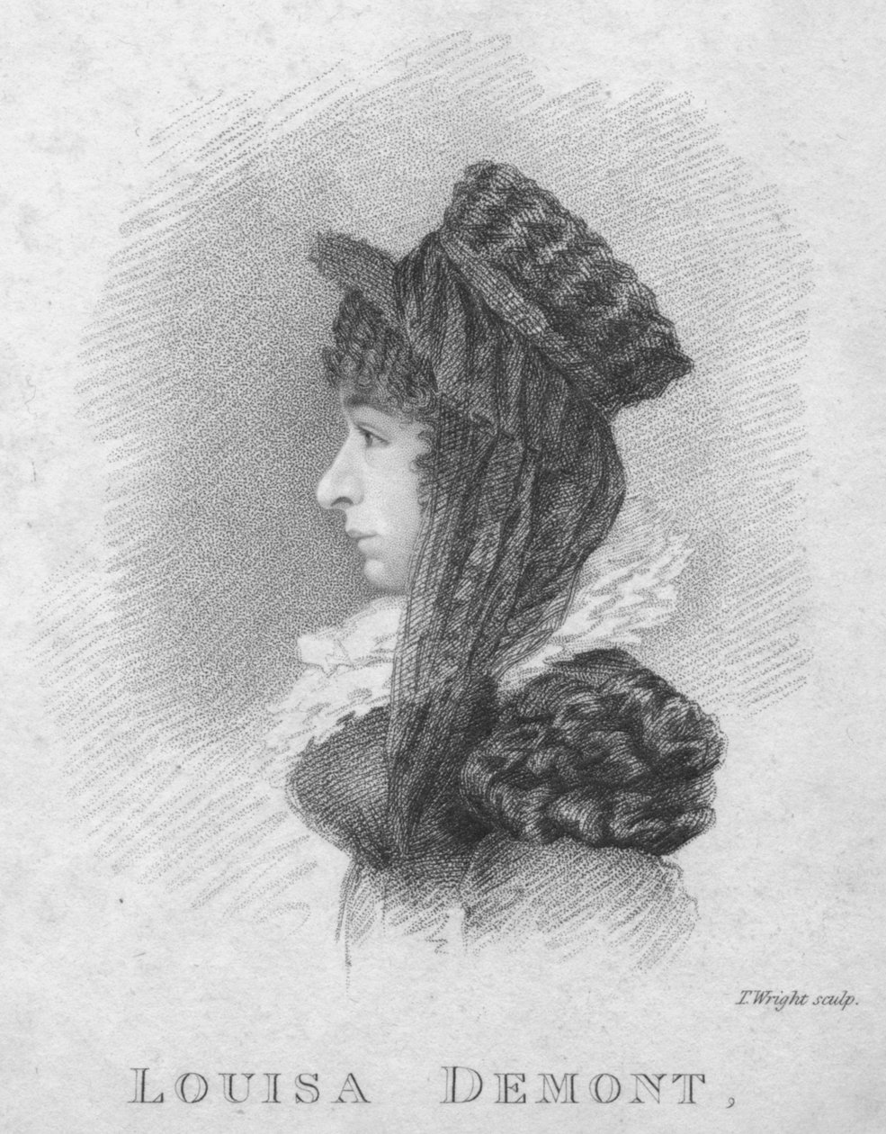 Louisa Demont, c1820. de Thomas Wright