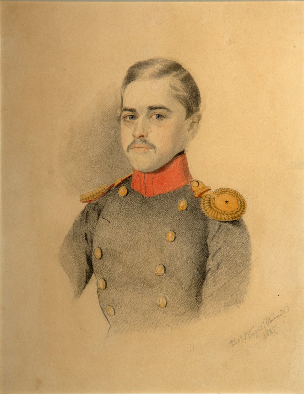 Retrato de um oficial da família Rehbinder Nikolai Rehbinder, 1845 de Thomas Wright