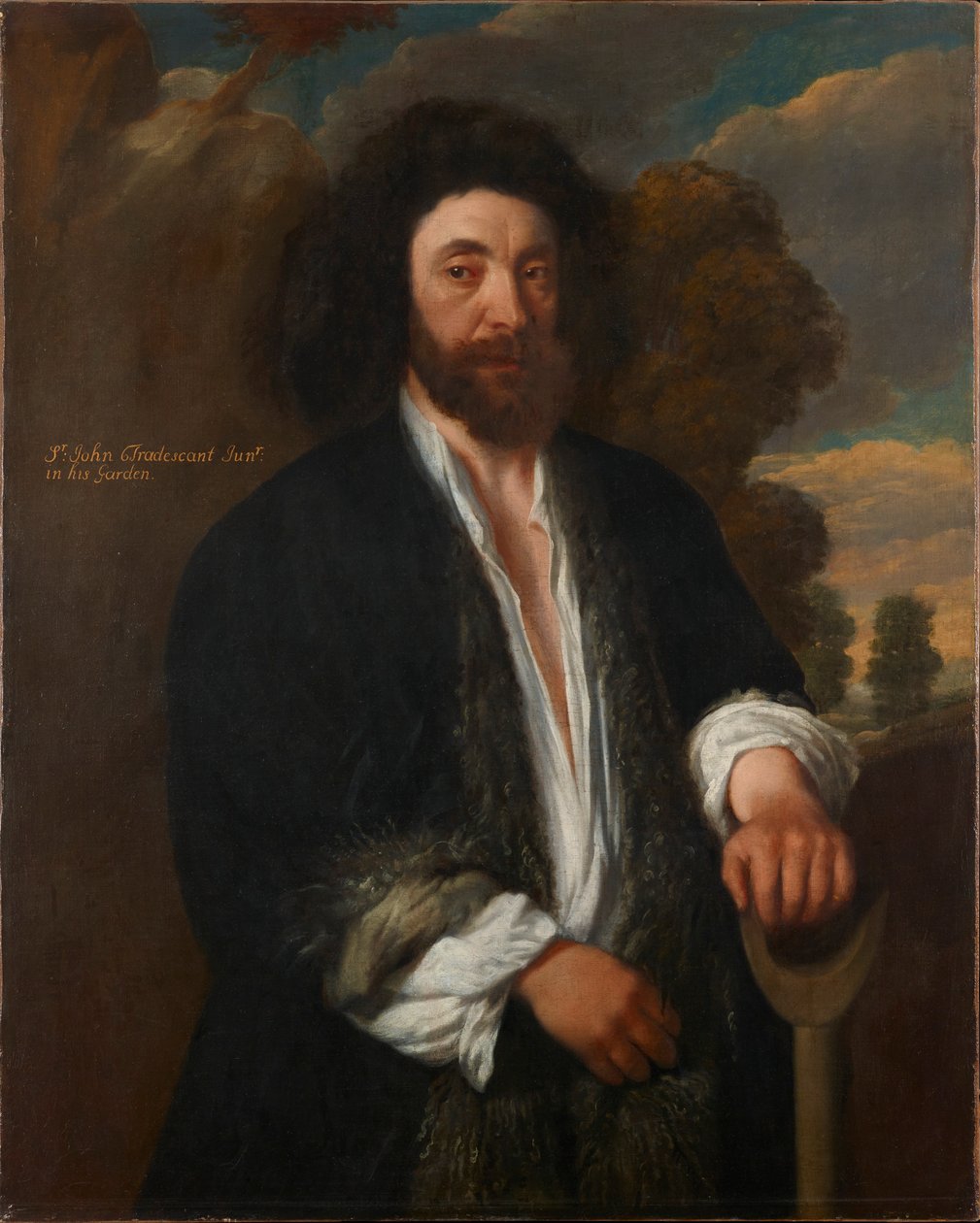 John Tradescant o Jovem como Jardineiro, século XVII de Thomas de Critz