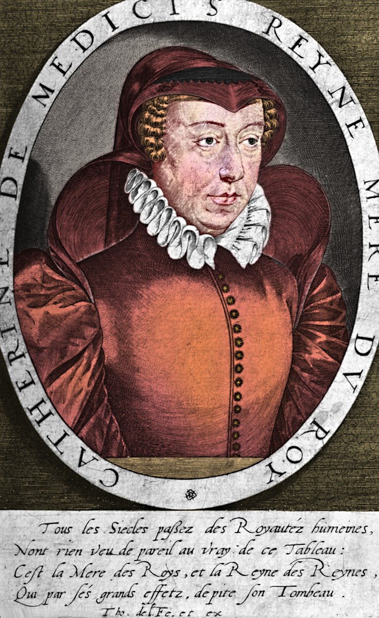 Catarina de Médicis, rainha de Henrique II da França, século c16th 1894 de Thomas de Leu