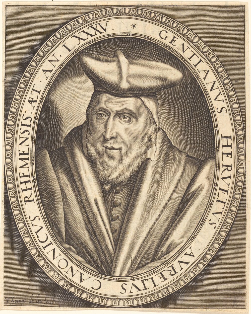 Gentien Hervet, Cânone de Reims de Thomas de Leu