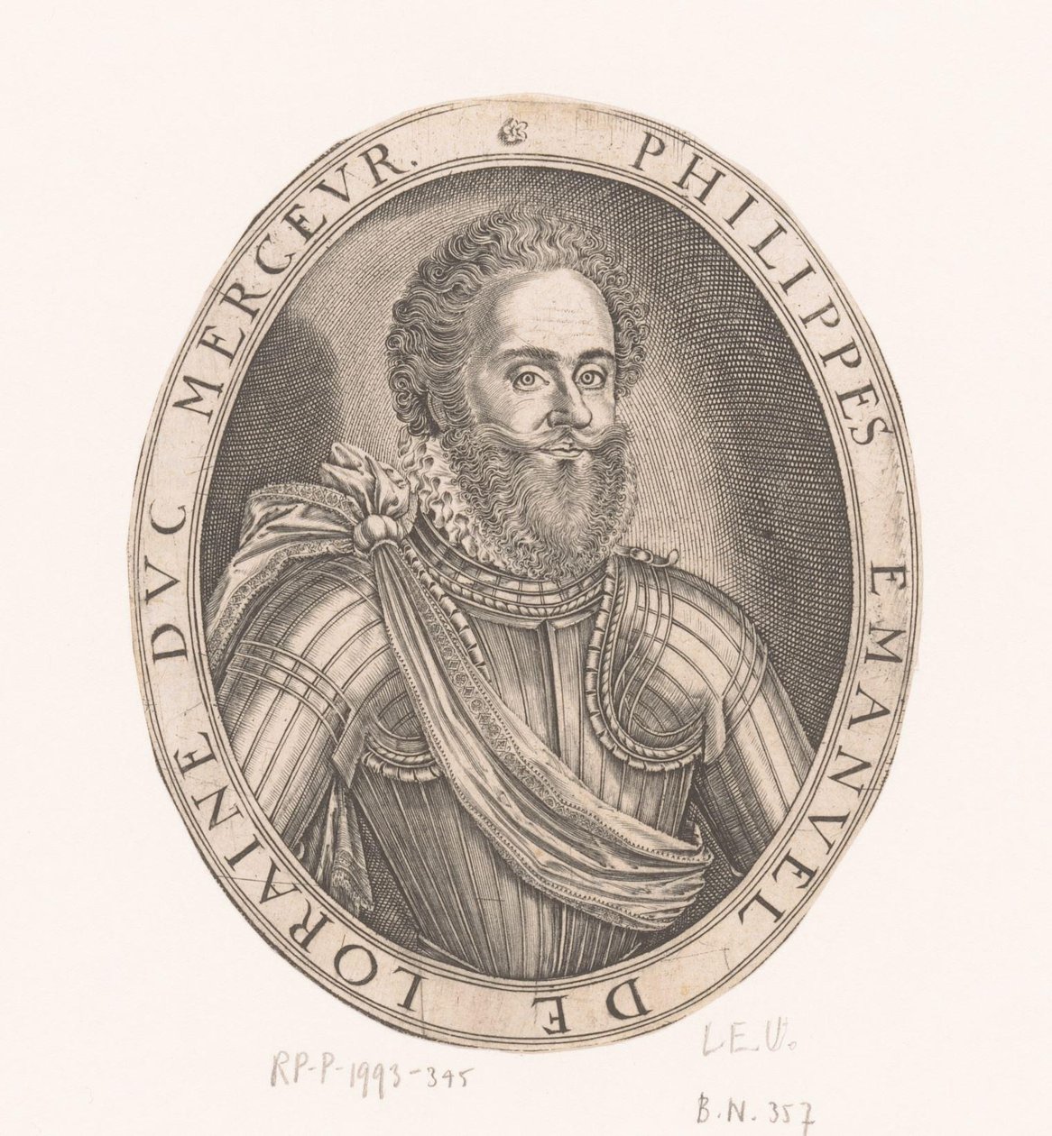 Retrato de Philippe-Emmanuel de Lorraine Duque de Mercoeur de Thomas de Leu
