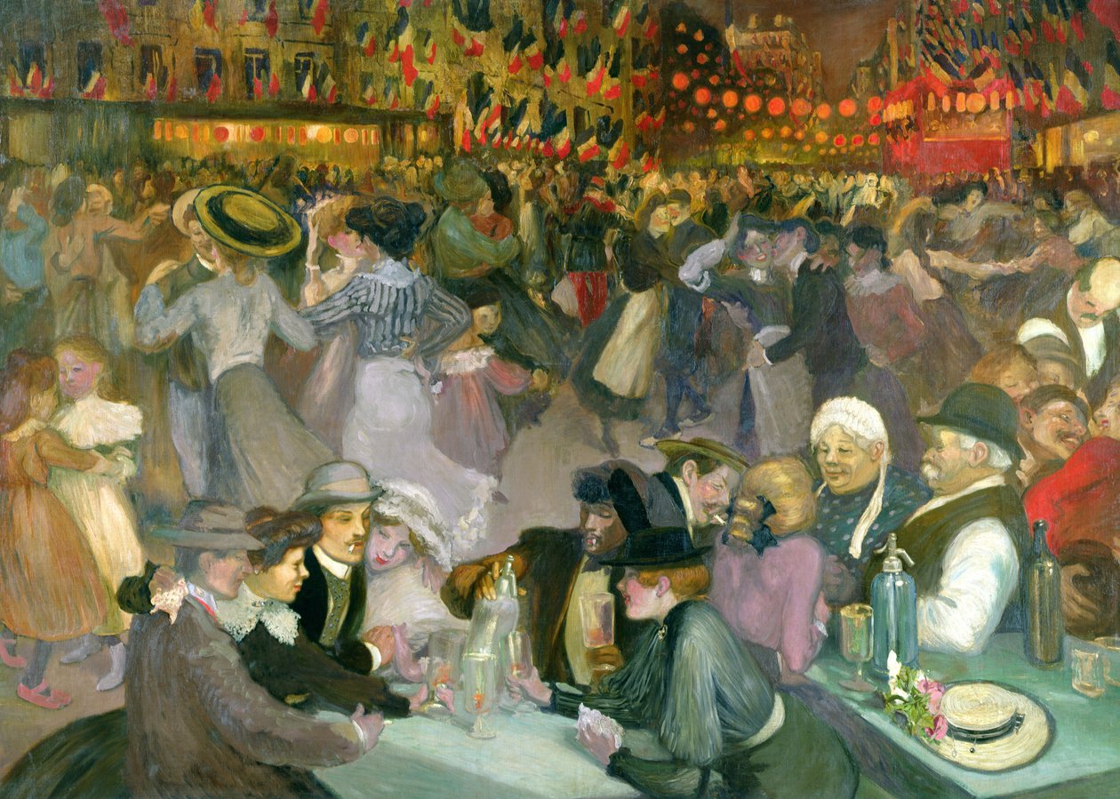 Bola no dia 14 de julho de Théophile Alexandre Steinlen