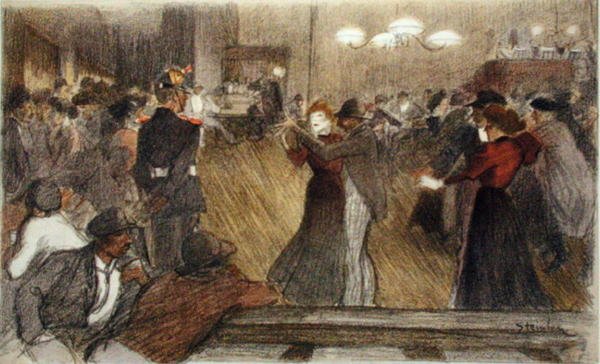 Local Dance, de LEstampe Moderne, publicou Paris em 1897-99 (ver também 184153) de Théophile Alexandre Steinlen