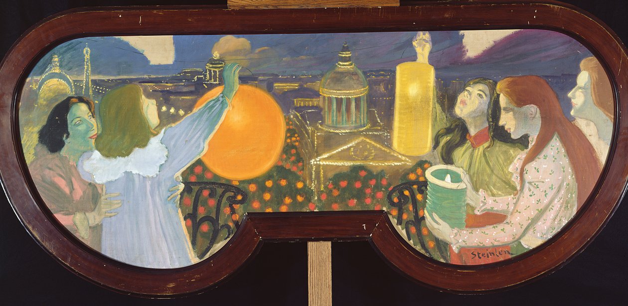 Festival da Noite de 1900 (óleo sobre papelão) de Théophile Alexandre Steinlen