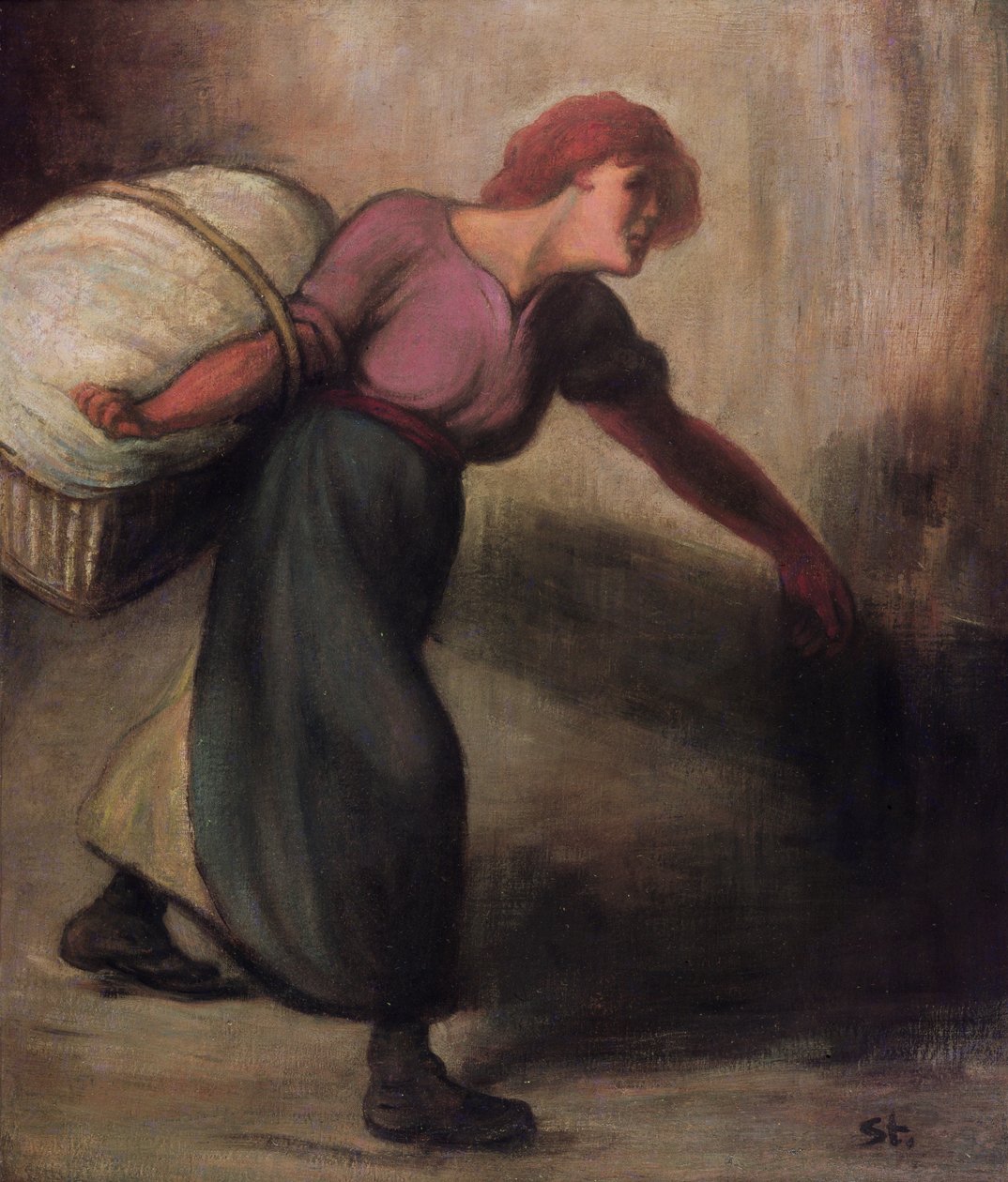 A Lavadeira, 1894 de Théophile Alexandre Steinlen