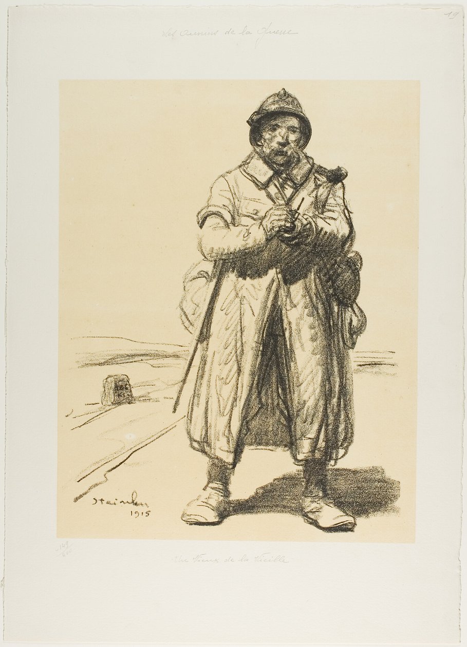 Um veterano da velha guarda de Théophile Alexandre Pierre Steinlen