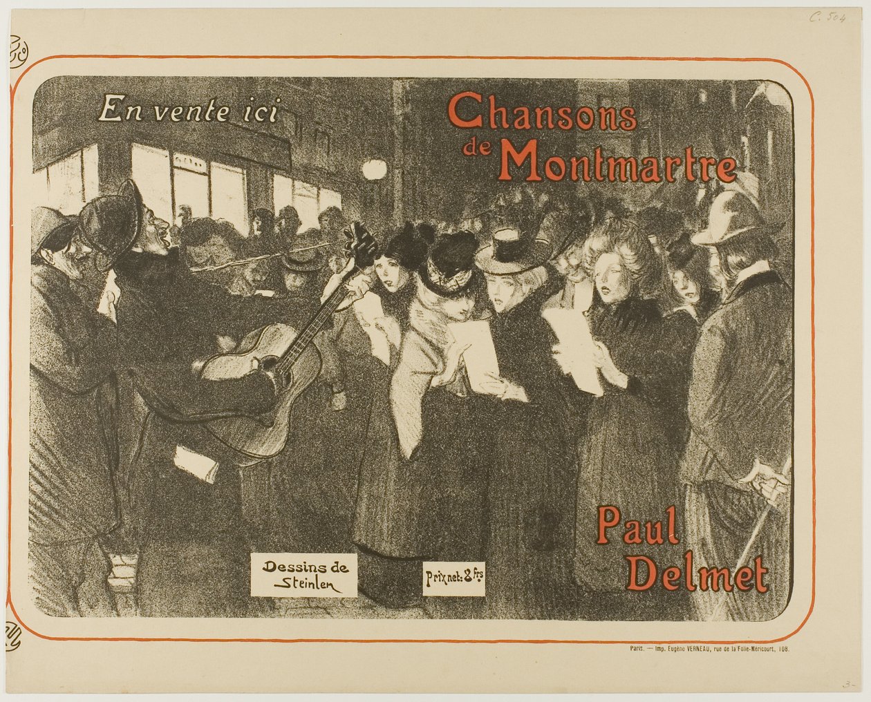 Canções de Montmartre de Théophile Alexandre Pierre Steinlen
