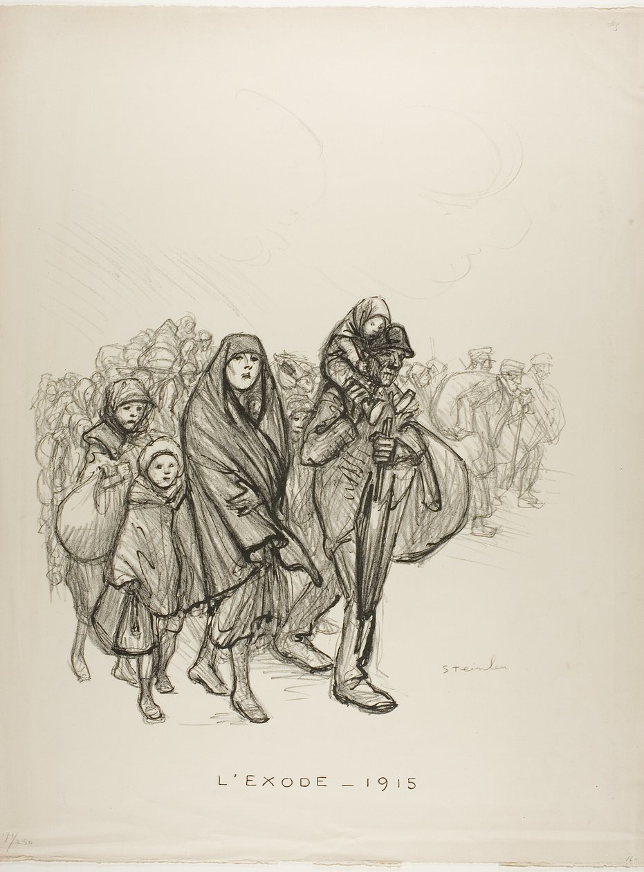 Êxodo - 1915 de Théophile Alexandre Pierre Steinlen