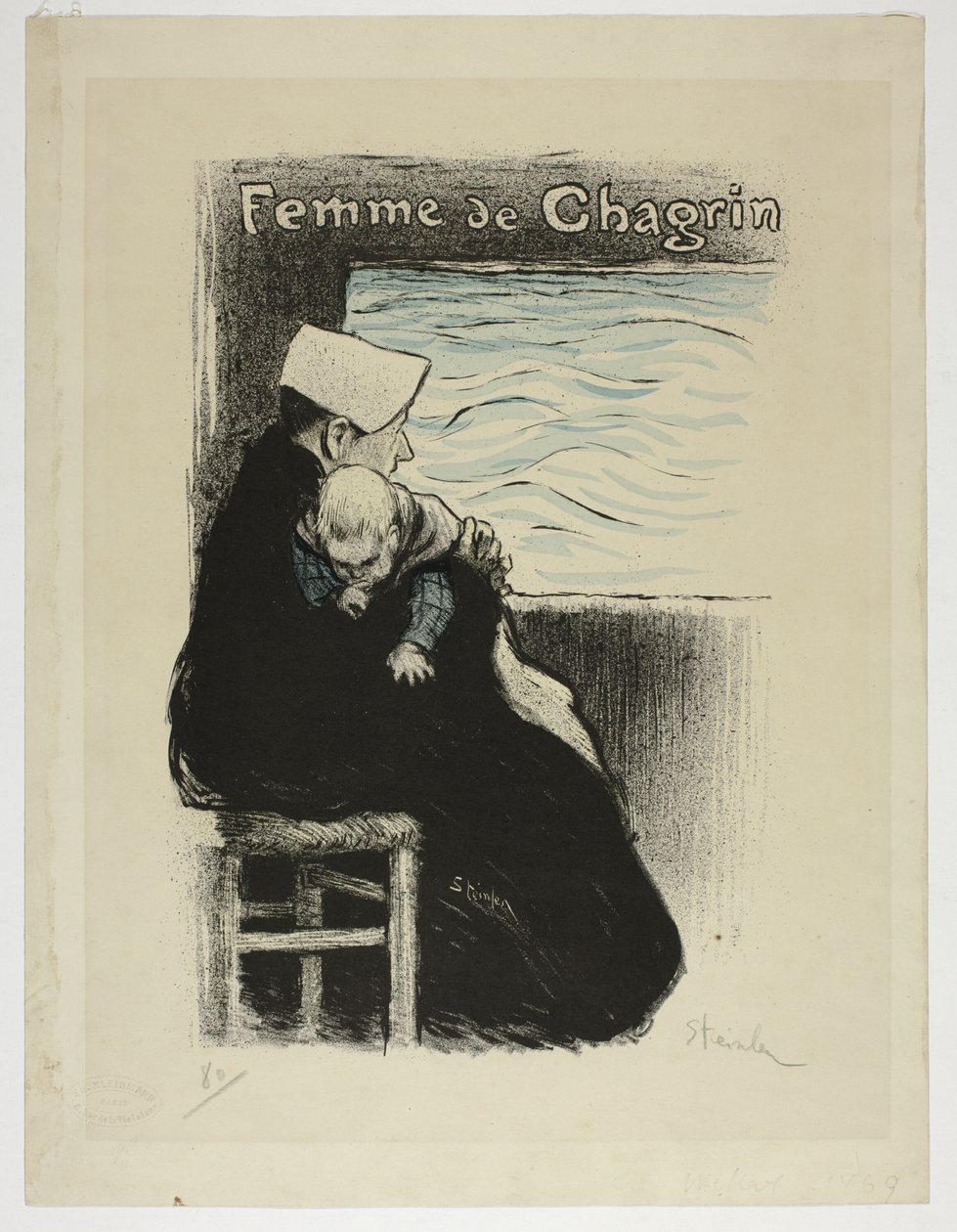 Mulher de Tristeza de Théophile Alexandre Pierre Steinlen