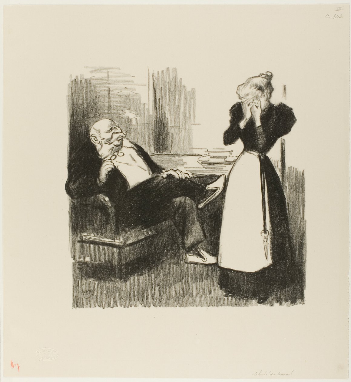 Liberdade de trabalho de Théophile Alexandre Pierre Steinlen