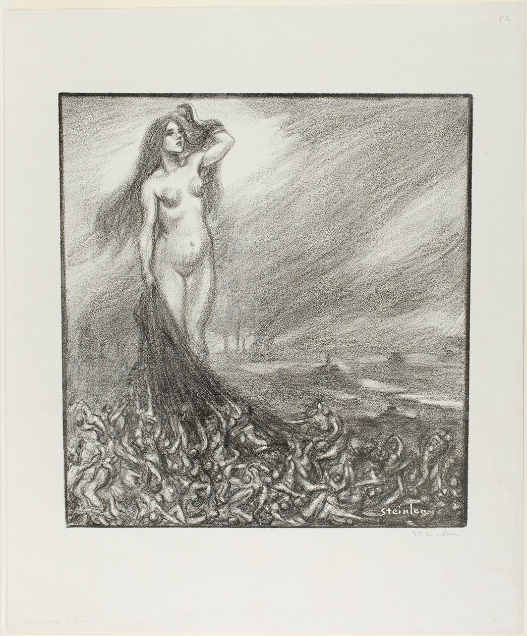 Homenagem a Zola de Théophile Alexandre Pierre Steinlen