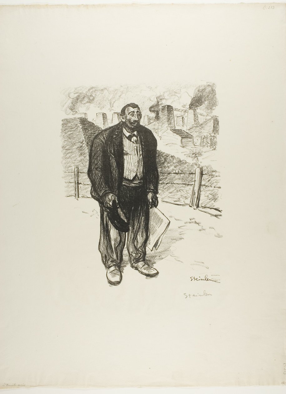 Trabalhador honesto de Théophile Alexandre Pierre Steinlen