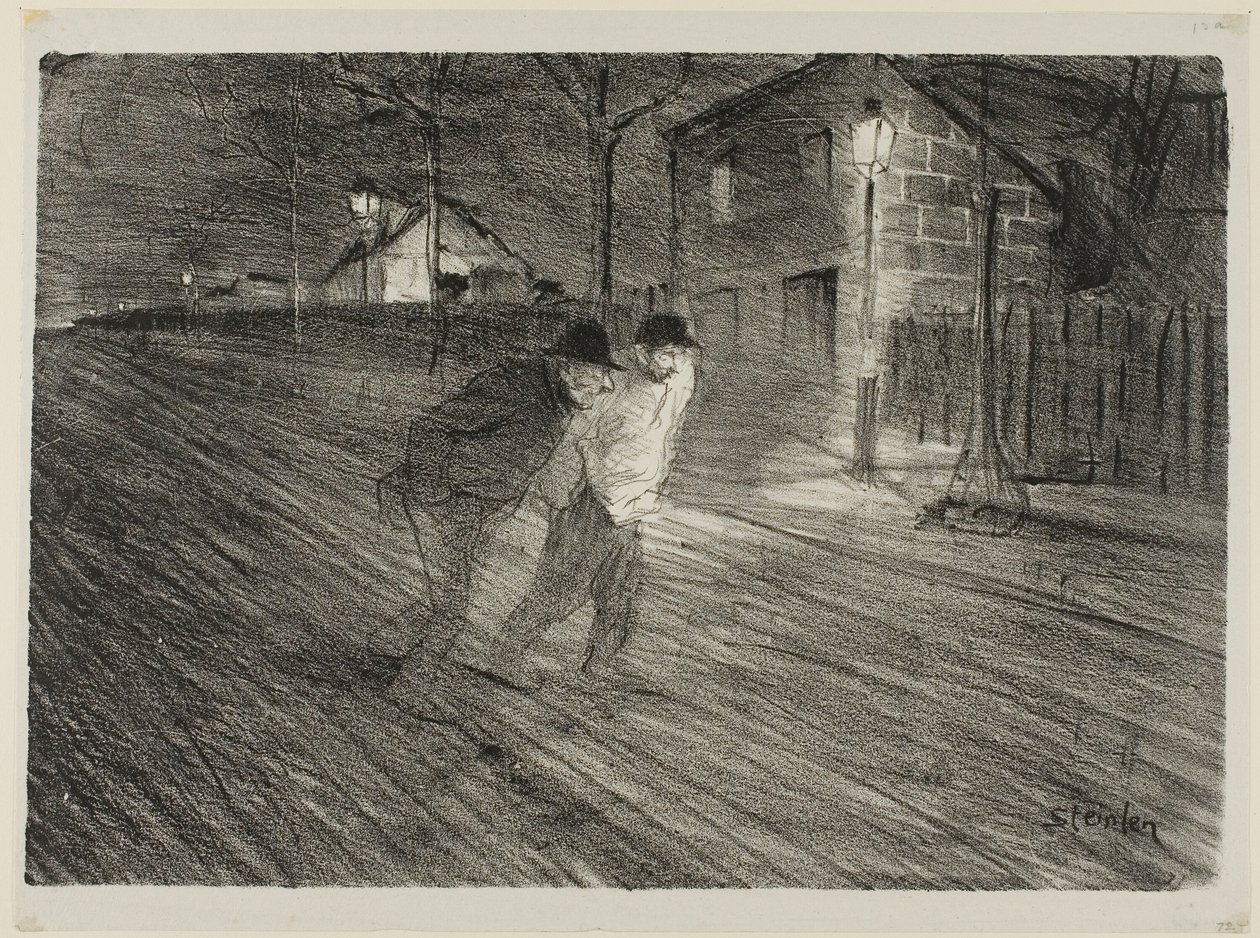 Rua Caulincourt de Théophile Alexandre Pierre Steinlen