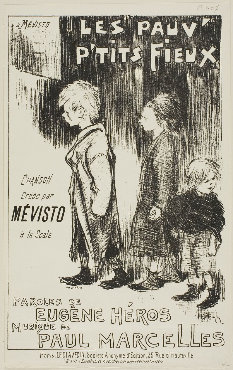 As mamas dos pobres de Théophile Alexandre Pierre Steinlen
