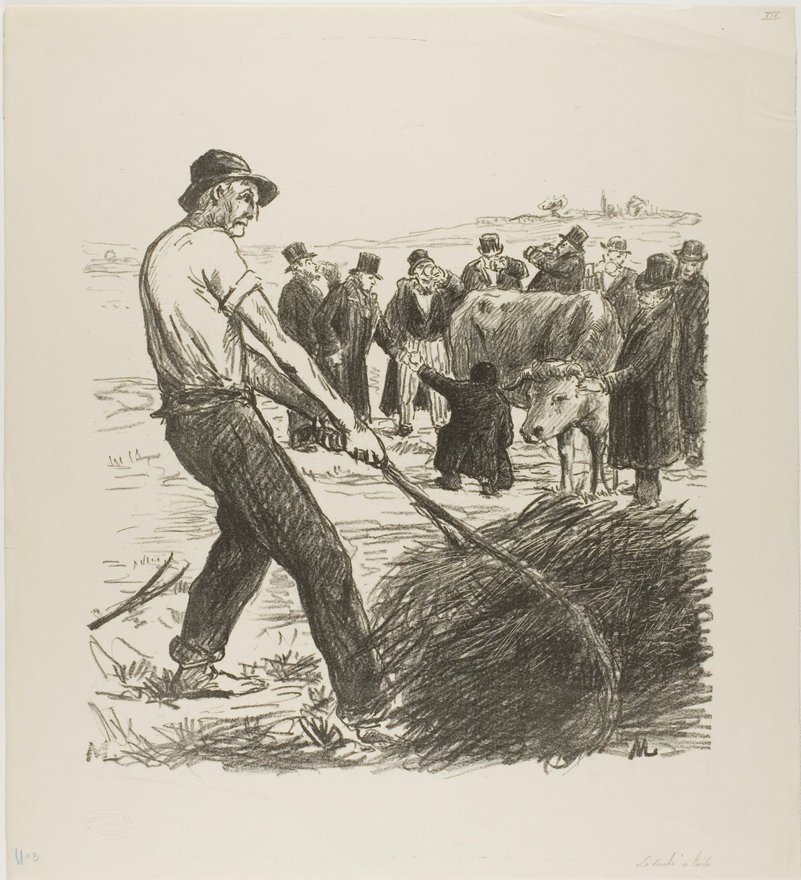 Vaca leiteira de Théophile Alexandre Pierre Steinlen
