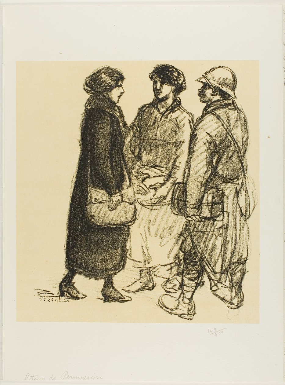 Em licença de Théophile Alexandre Pierre Steinlen