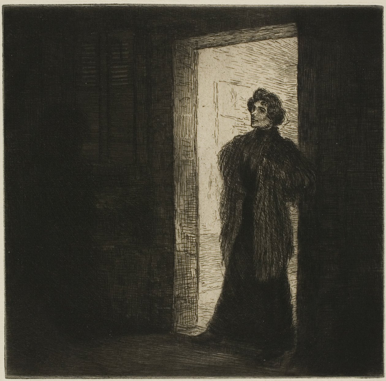 No limiar de Théophile Alexandre Pierre Steinlen